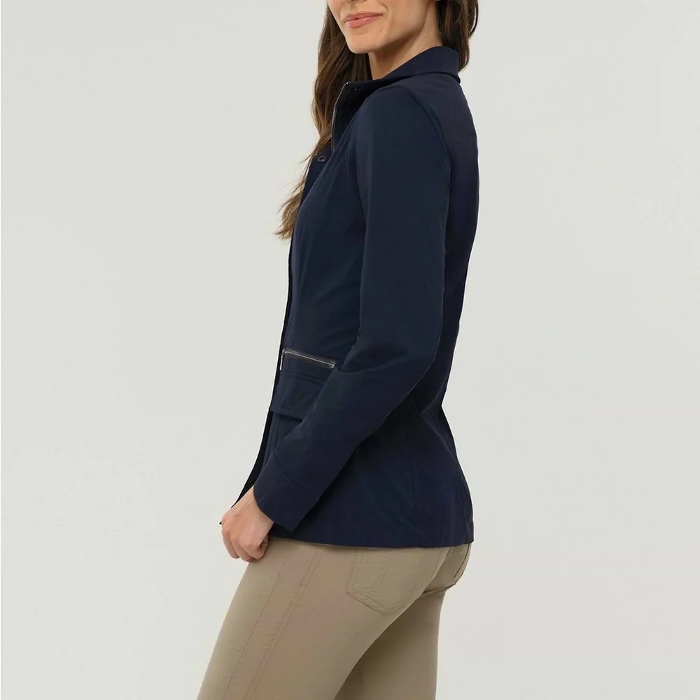 Anatomie Kenya Safari Jacket Navy Size Small NWT - Picture 2 of 13